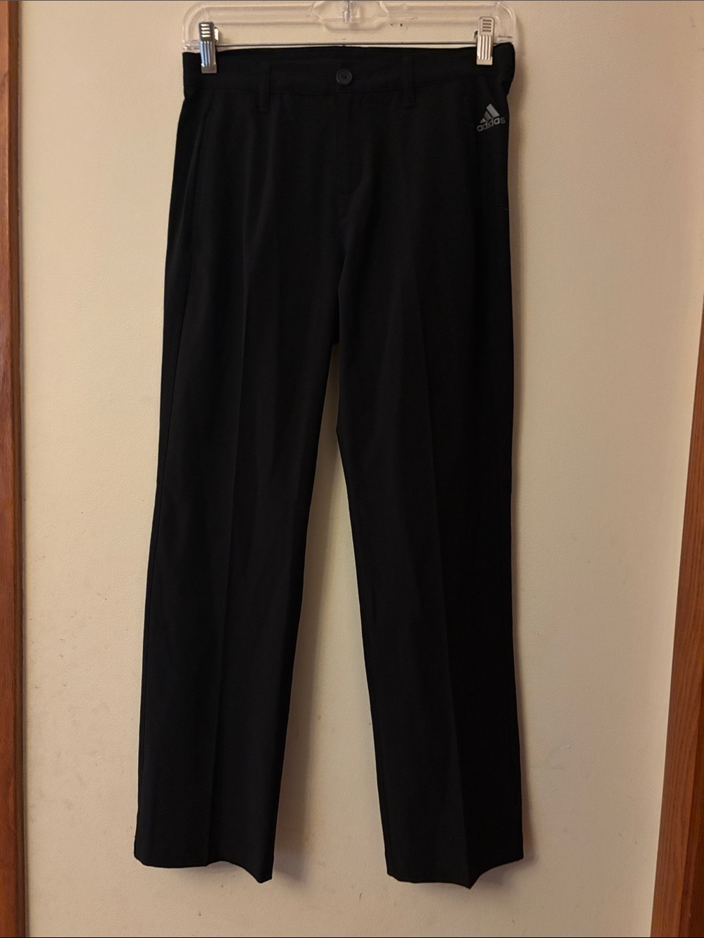 adidas Black Men's Straight-Leg Performance Pants
